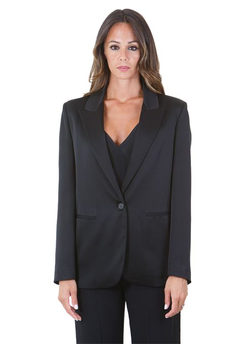 Giacca con collo a lancia in envers satin lucido FORTE FORTE | Blazer | 14059BISMYJACKET8007